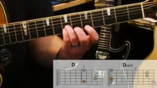 Liedbegleitung mit Tabs, Gitarre Tutorial