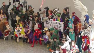 Rassemblement du groupe Création Cosplay Québec au Comiccon de Montréal 2017