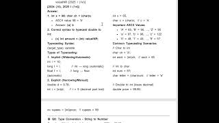 ICSE class 10  Computer Application SHEET 2 - DATA TYPES