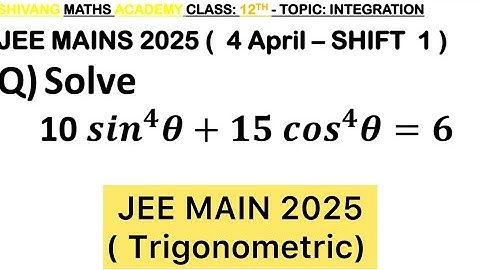Q) If 10sin^4 𝜃+15cos^4 𝜃=6, then the value of (−27cosec^6 𝜃+8sec^6 𝜃)/(16sec^8 𝜃) is