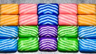 ASMR Soap Cubes Cutting  | Stripe Soap Carving | Soap Best ASMR | Crunchy Soap ASMR Satisfying Video