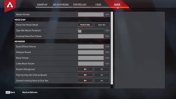 How to Change Open Mic Record Threshold Apex Legends