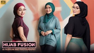 Stunning 4K Ai Hijab Model Showcase: Middle Eastern Hijab Style Lookbook - Hijab Fusion #Malaysian