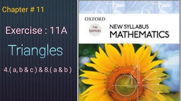 Chapter# 11 | Exercise: 11A | Question # 4 & 8 | Oxford Edition 7 | D 1| Grade 6 |
