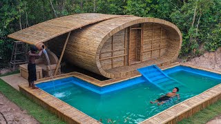 [ Full Video ] Building Jungle Villa and Swimming Pool With Décor Private Living Room by Primitive Survival Tool 108,756 views 5 months ago 25 minutes