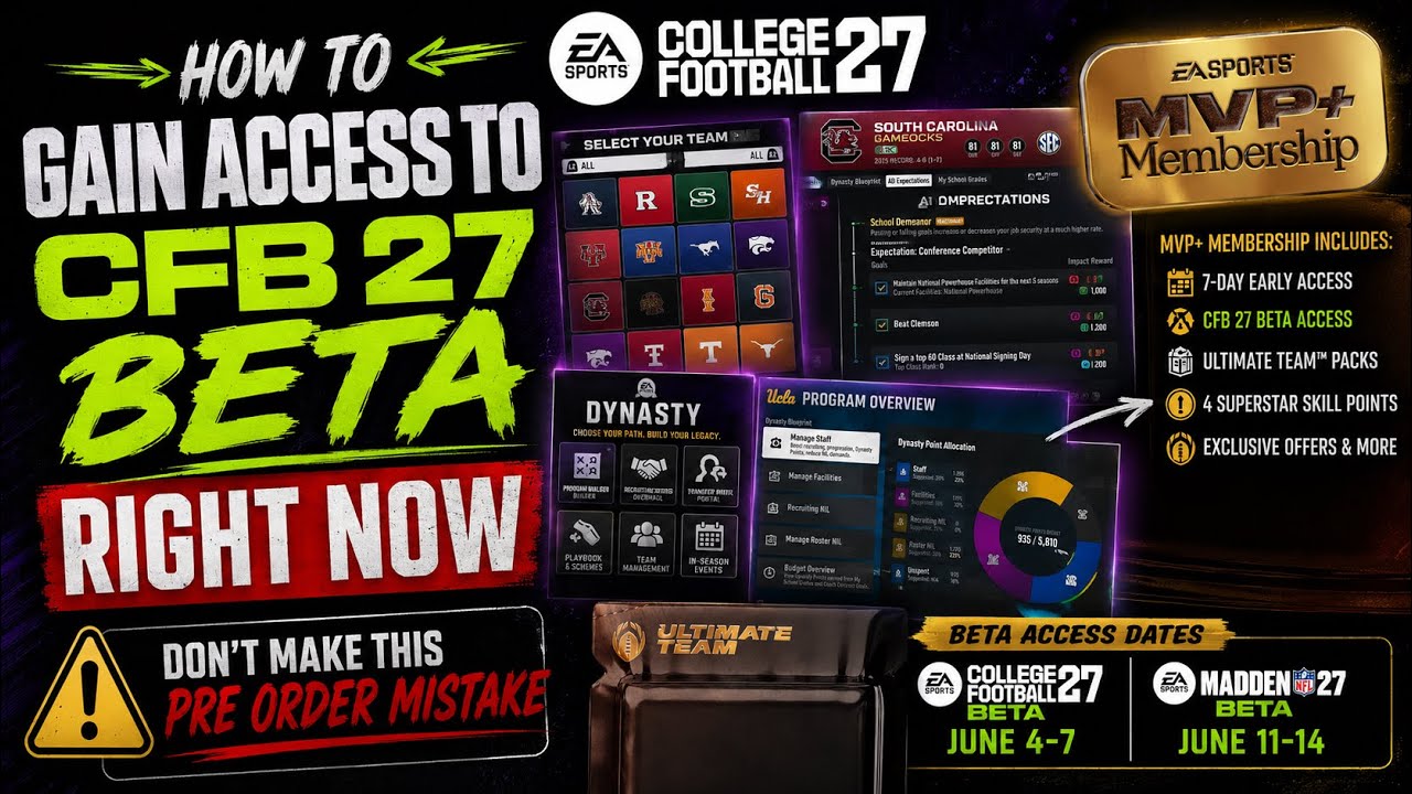 How To Get CFB 27 Beta Access RIGHT NOW (Don’t Make This Pre Order ...