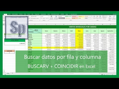 Buscar por fila y columna. Función BUSCARV + COINCIDIR en Excel