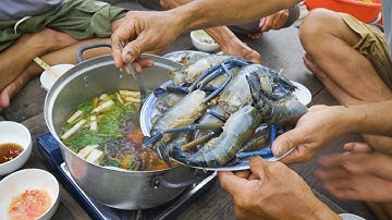 Tôm Càng Xanh nấu Lẩu Bầu, "Lai Rai" trên Sông Nước Miền Tây | Nét Quê #578
