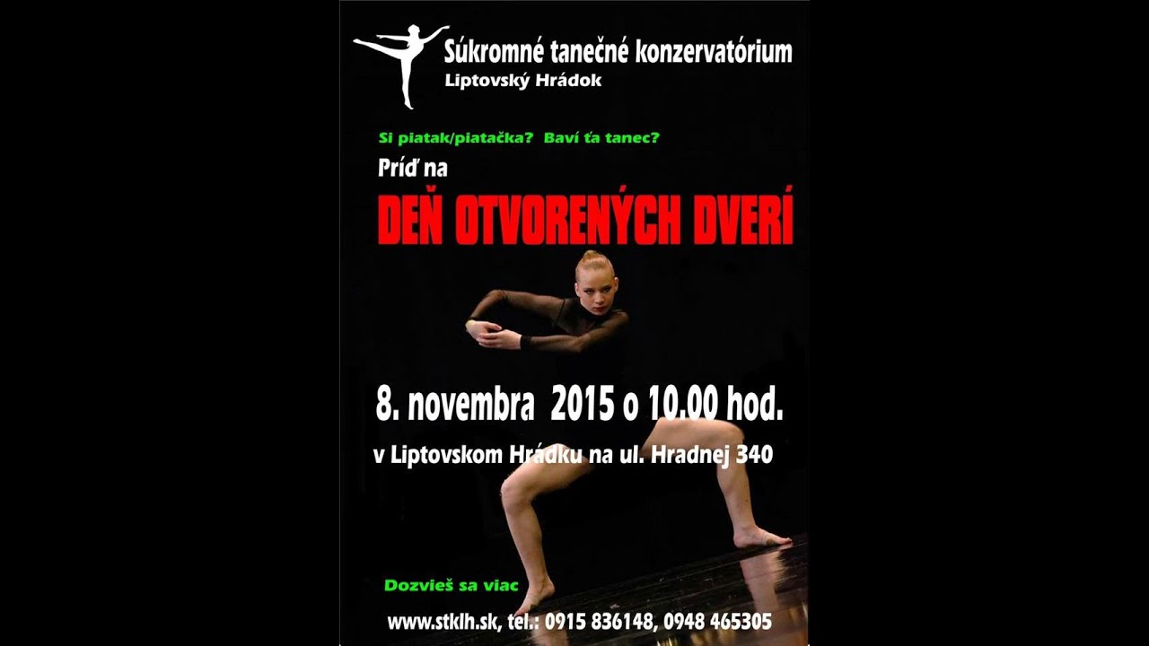 Súkromné tanečné konzervatórium Liptovský Hrádok - Deň otvorených dverí