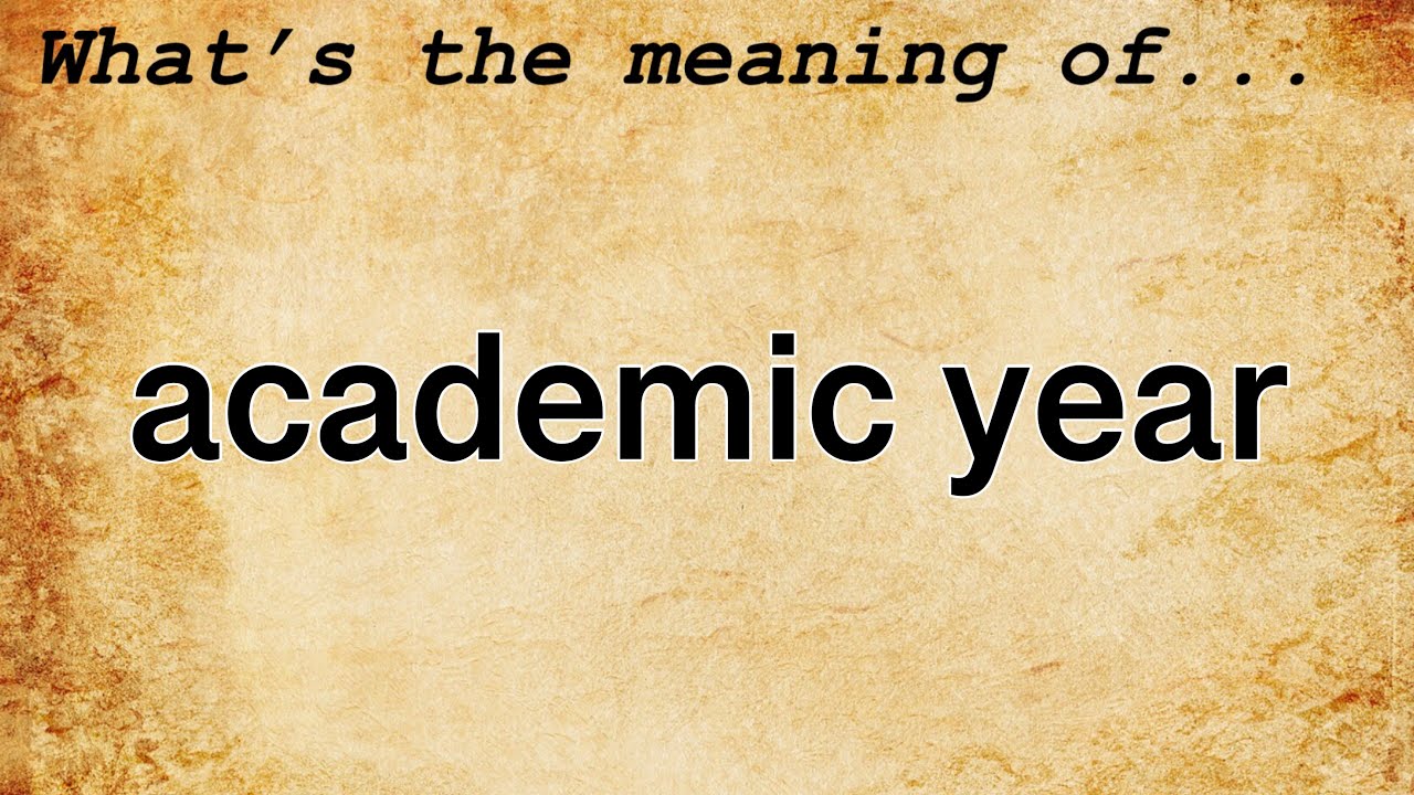 research year meaning