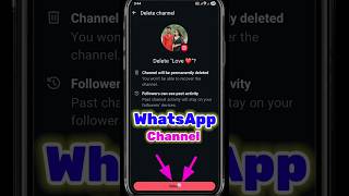 WhatsApp Channel Delete Kaise Kare?✅️ How to Delete WhatsApp Channel? #Shorts #whatsapp