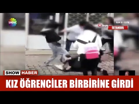 Kız öğrenciler birbirine girdi