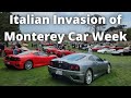 Absolutely Incredible Amount Of Italian Supercars In Monterey Concorso Casa Ferrari Barnyard