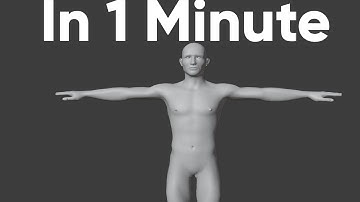 How to create a human Rig in 1 Minute in Blender