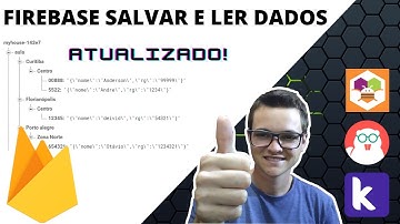 Firebase Salvar e Ler dados Kodular App Inventor Thunkable Criar app