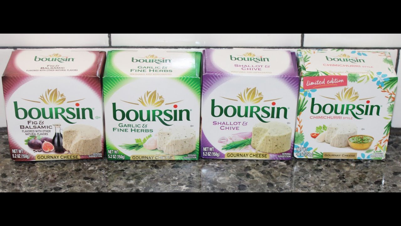 Boursin Cheese: Fig & Balsamic, Garlic & Fine Herbs, Shallot & Chive and  Chimichurri Review 