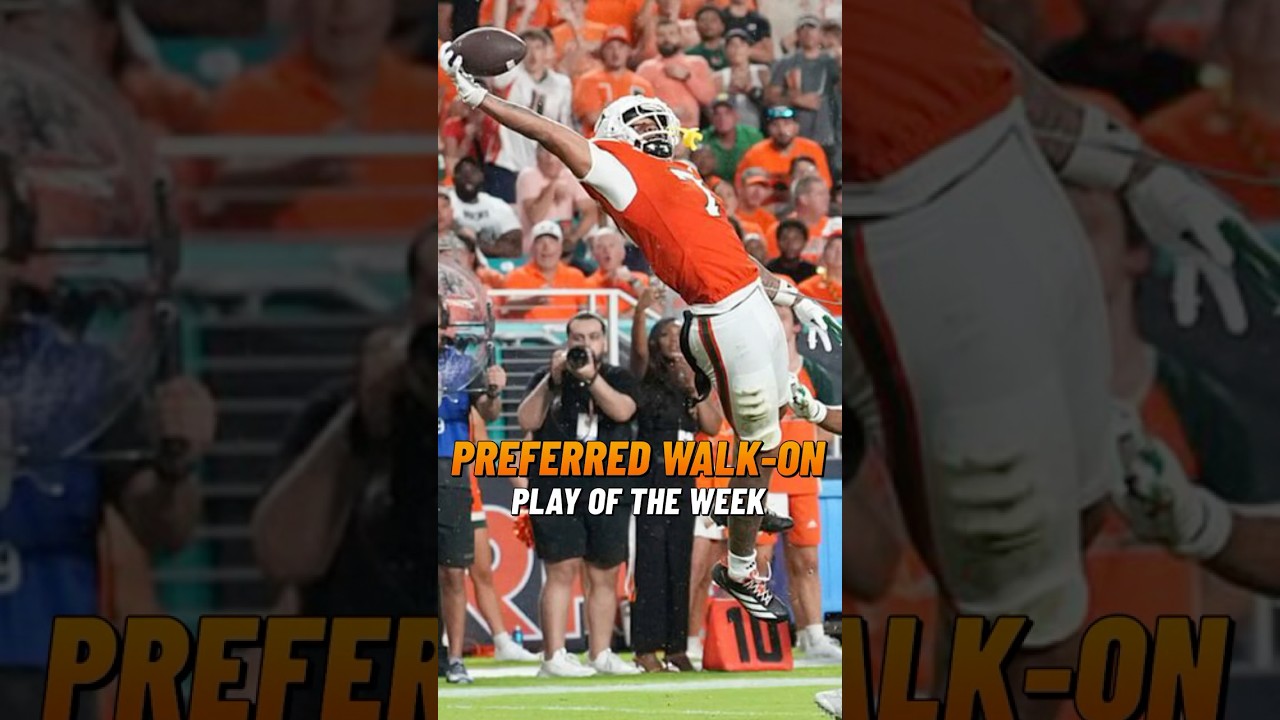 Play of the Week?! PLAY OF THE YEAR! CJ Daniels. MERCY! #cfb #collegefootball #miamihurricanes