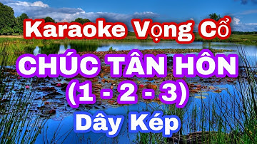 KARAOKE VỌNG CỔ || CHÚC TÂN HÔN ( 1-2-3 Dây Kép) || Phong cách NS Văn Hường