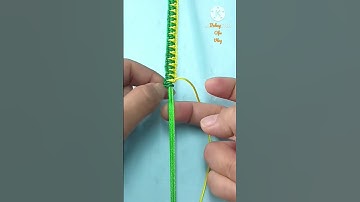 🔥Super Easy Good for Beginners Macrame Bracelet Making  #shortvideo turorial #37