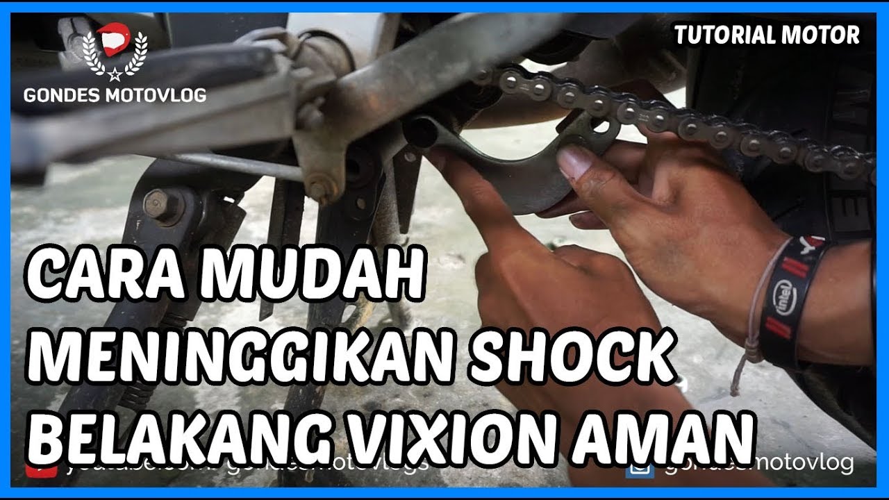 Cara Meninggikan Shock Belakang Vixion Yang Aman Youtube