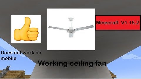 HOW TO MAKE A WORKING CEILING FAN | MINECRAFT V1.15.2 | Pyrnix - GAMING