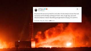 Blue Origin rocket explodes on launchpad in major setback