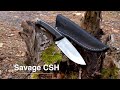 Savage csh  the bushcraft knife with full flat grind