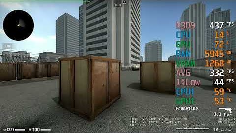 GeForce GTX 1650 -- Intel Core i5-11400 -- CSGO uLLeticaL FPS Test i5-11400F 1080p