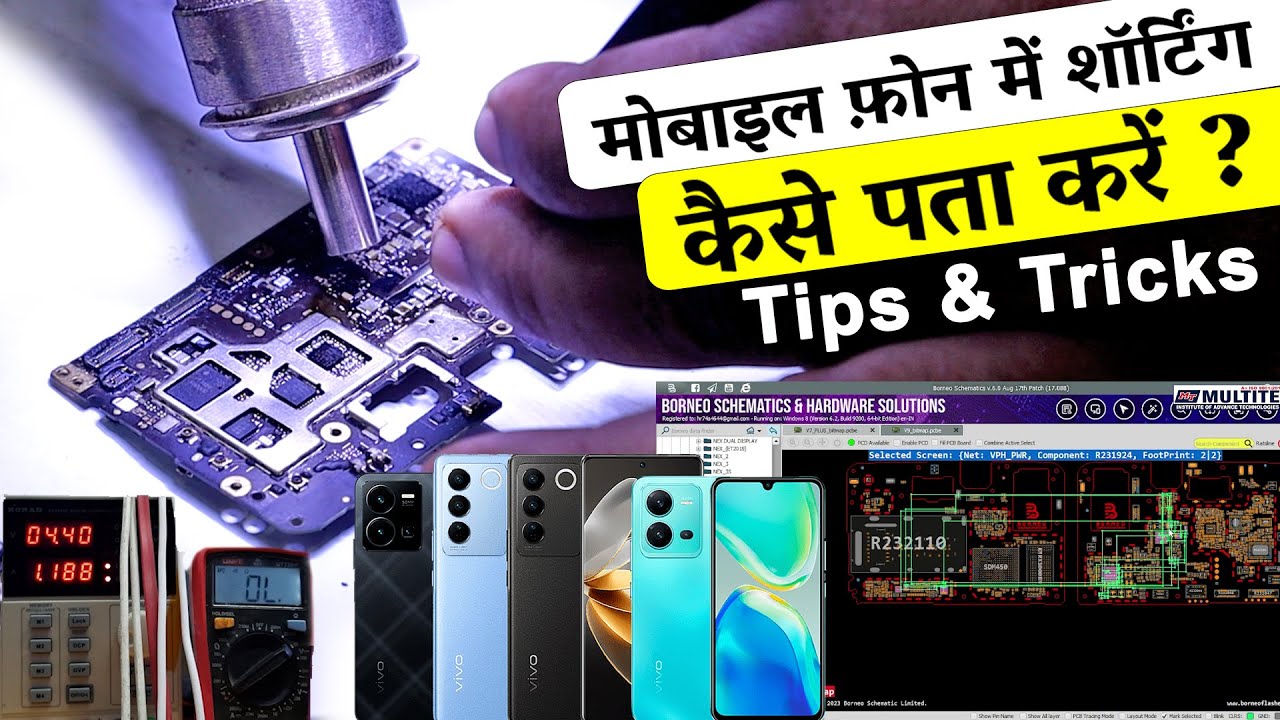 Shorting in Mobile Phone | Solid solution for mobile pcb shorting problem | Mobile repairing course