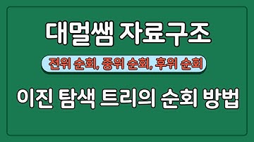 이진 탐색 트리의 순회