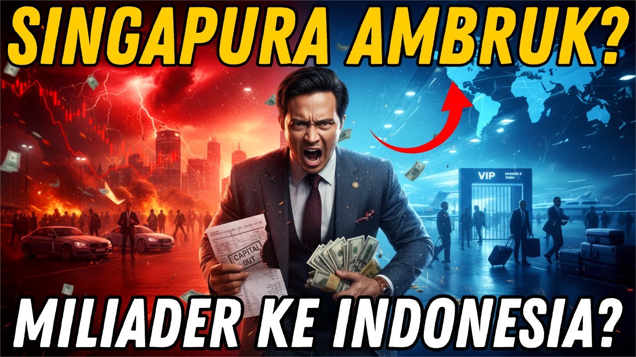 PANIK‼️ KRISIS TERBESAR SINGAPURA: Uang Kabur, Miliarder Pindah ke INDONESIA⁉️