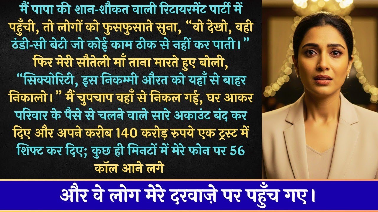 पापा ने अपनी ₹16 करोड़ की पार्टी में मुझे ‘बेकार बेटी’ कहा—तभी मैंने बताया कि उनकी कंपनी का 31%