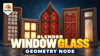 Turn Any Window into Weathered Glass | Blender Geometry Nodes