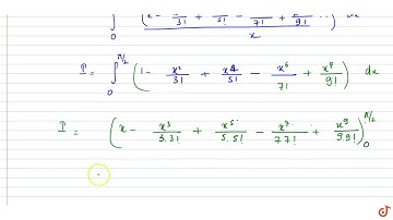 Let `I=int_0^(pi/2)(sinx/x)dx`, then