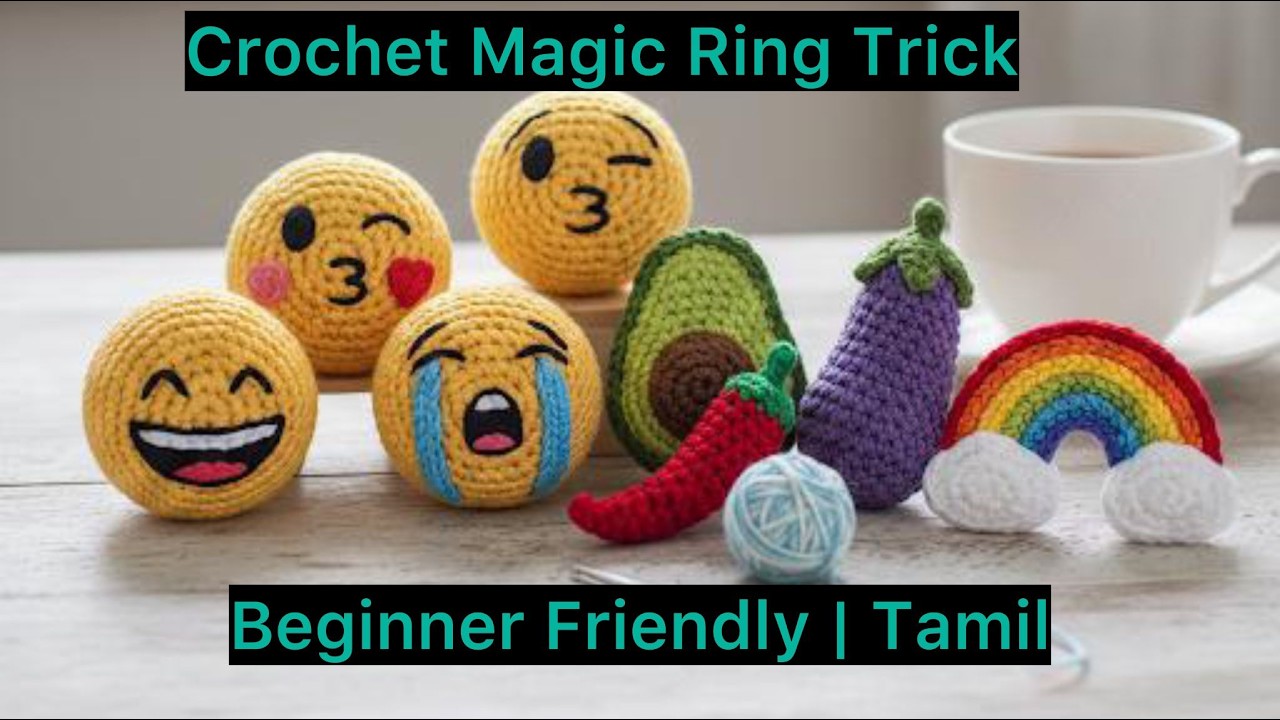 Magic Ring Crochet Tutorial for Beginners 🧶 (Magic Circle Easy Method)
