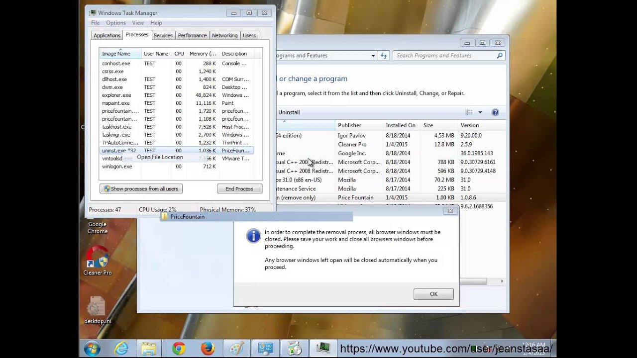 Remove Pricefountain 1 0 8 6 Uninstall Guide Youtube