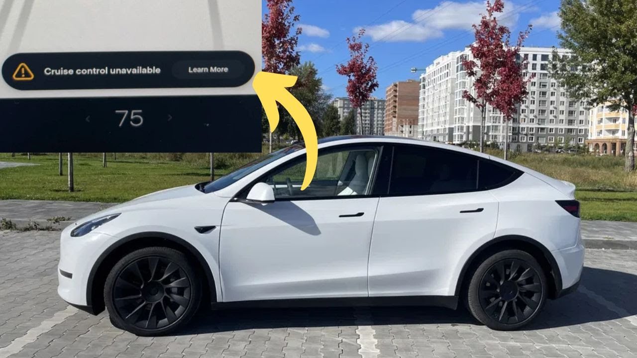 Предупреждение «Круиз-контроль недоступен» в автомобилях Tesla