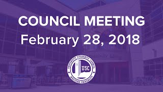 Council Meeting - BUDGET - February 28, 2018