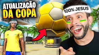 ME ASSUSTEI TESTANDO A ATUALIZAÇÃO DO FREE FIRE! GANHEI A CAMISA DO BRASIL?