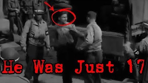 Public Execution of 17 Years Old Nazi Spy- Real Footage
