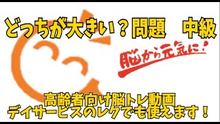 高齢者向け脳トレ　どっちが大きい？問題　中級 screenshot 5