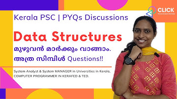 PYQs Discussion: Data Structures | Kerala PSC | Computer programmer, System Analyst, System Manager