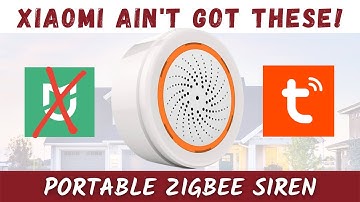 FANTASTIC! Tuya Zigbee Portable Wireless Siren Alarm Review - Can