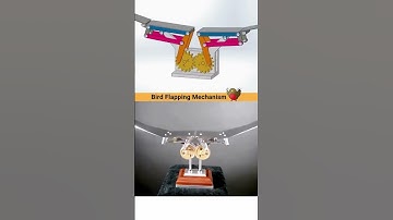 Bird flapping mechanism|| mechanical mechanism|| mechanism #3d #shorts #engineering #animation