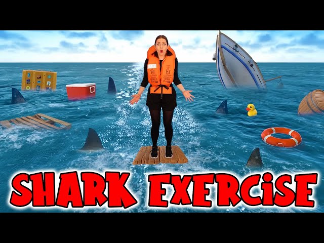 Shark Exercise for Kids | The Floor is Lava Game | Indoor Workout for Children class=