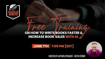 A Live Demo of QuickWrite - the #1 Ai Tool for WRITERS