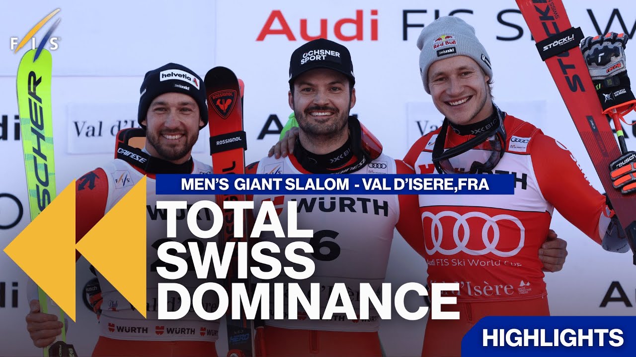 SWISS 1–2–3 🇨🇭 in Val d'Isère | Highlights | FIS Alpine