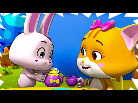 Funny Cartoons - Tea Party Fun Animated + Silent Comedy for Kids