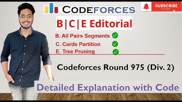 Codeforces Round 975 (Div. 2) | B | C | E | E. Tree Pruning | C. Cards Partition | Editroials.