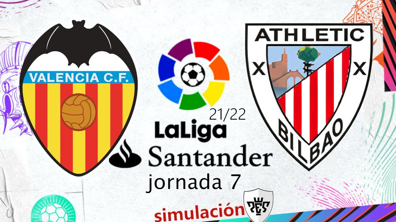 VALENCIA CF vs ATHLETIC CLUB BILBAO ⚽JORNADA 7 LIGA SANTANDER 21/22⚽ ...